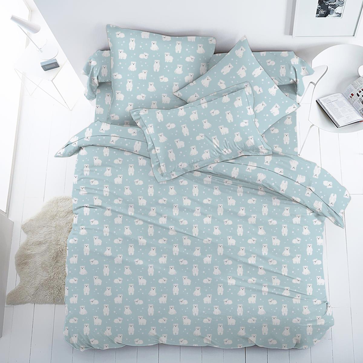 Перкаль 150 см наб рис.13386-1 Белый мишка - 0