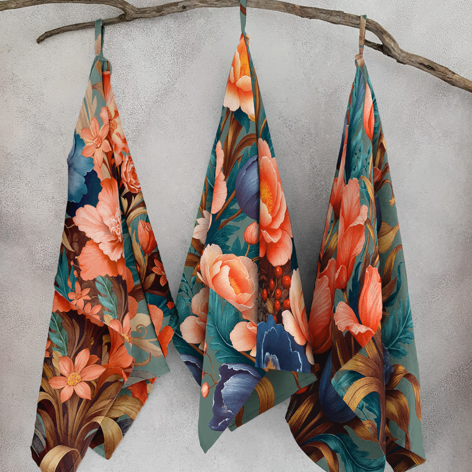 Рогожка 150 см наб рис.29454-1 Цветосад - 2