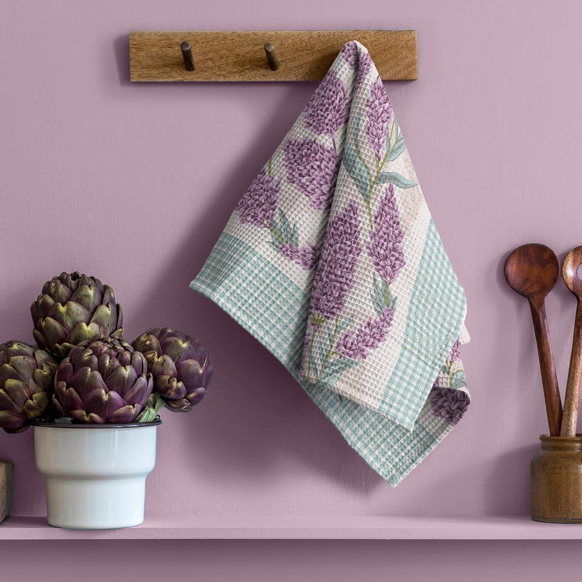 Полотно вафельное 50 см наб рис.29321-4 Мускари - 1