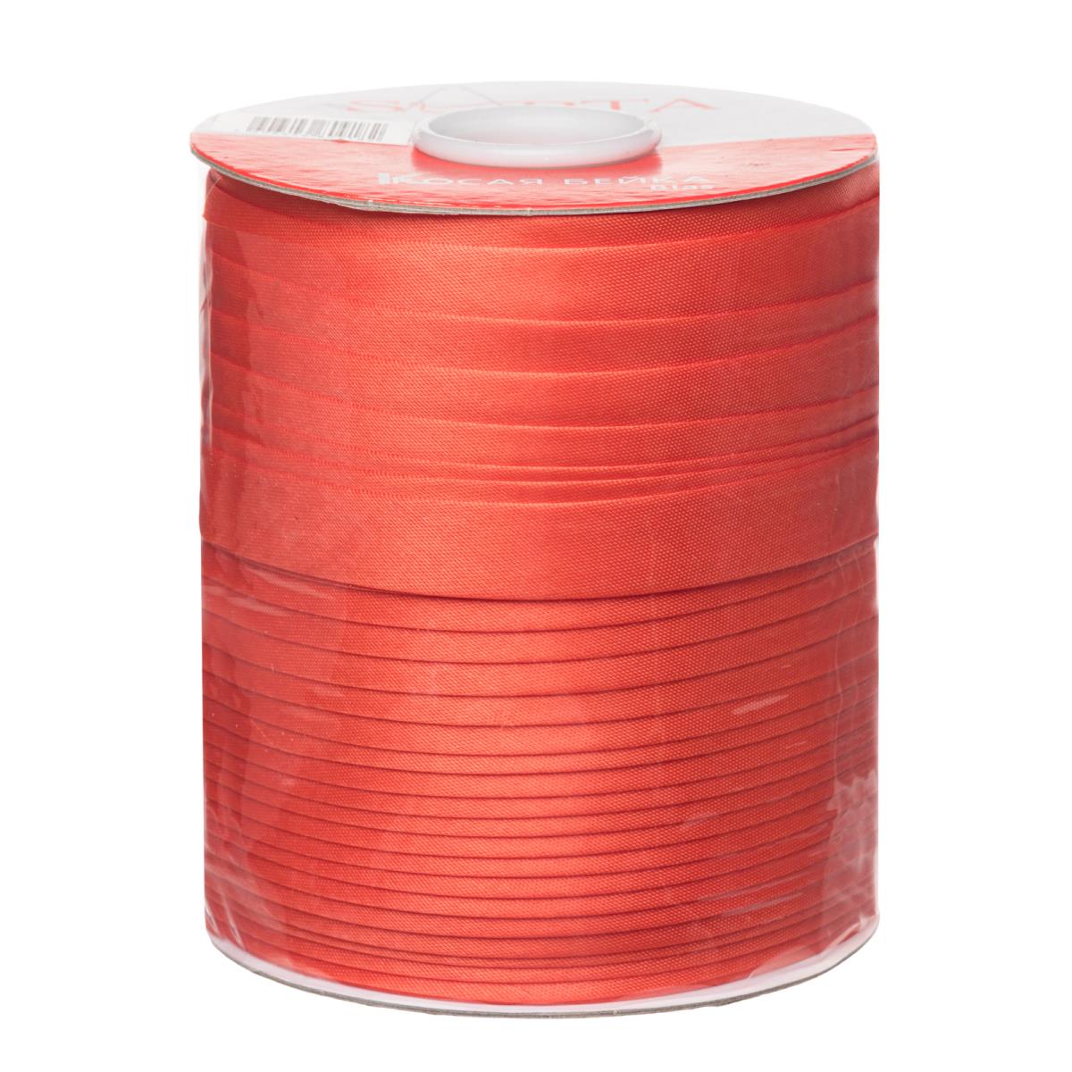 Косая бейка п/э 15 мм ц МН 2039 кораловая (132м) - 0