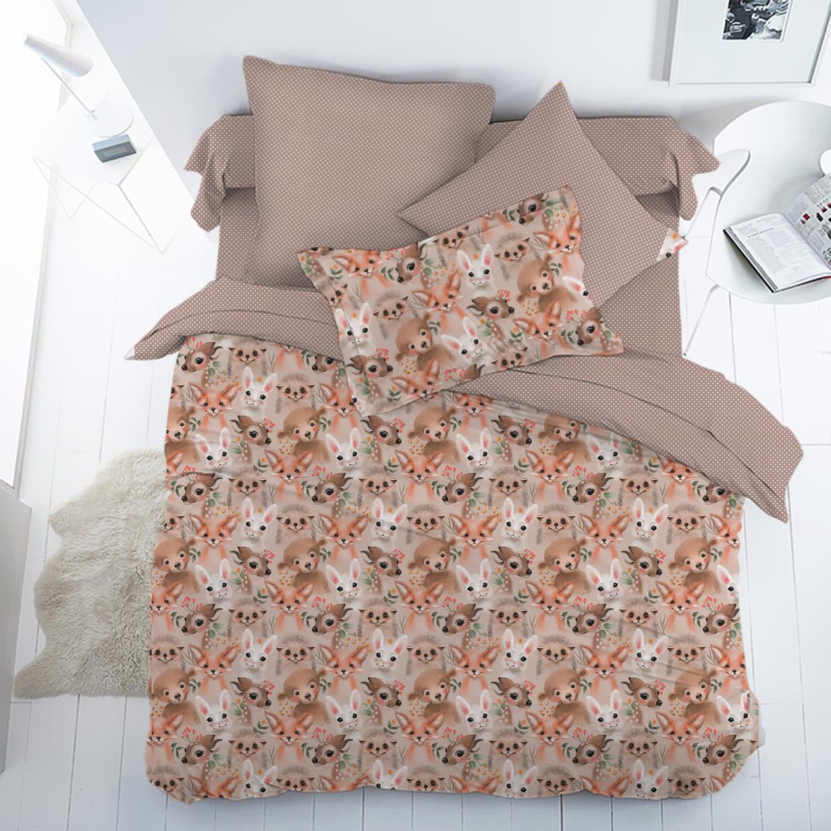 Бязь Премиум 150 см наб рис.13206-1 Маленькие зверята - 0