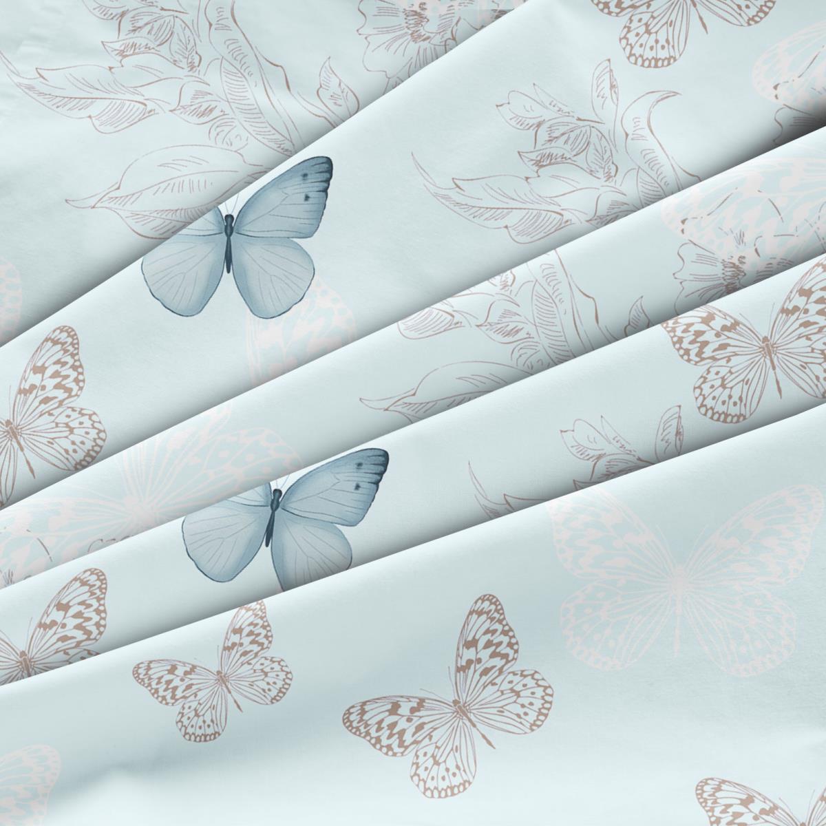 Бязь Премиум 150 см наб рис.64050-1 Лаверна голубой (комп 965852) - 2