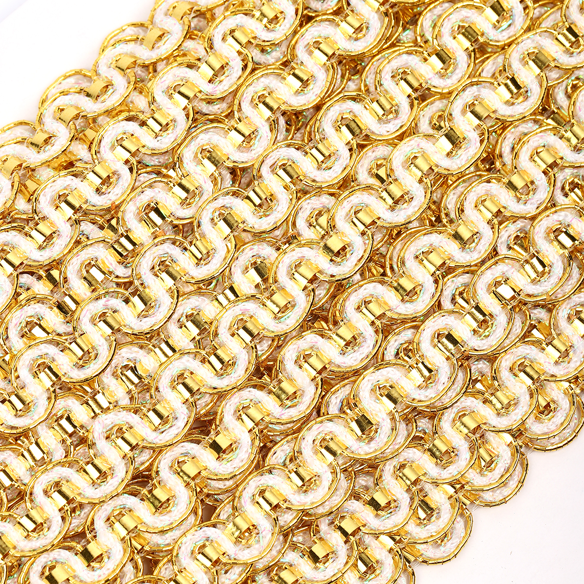 Тесьма отделочная 40 мм черн/серебро - 0