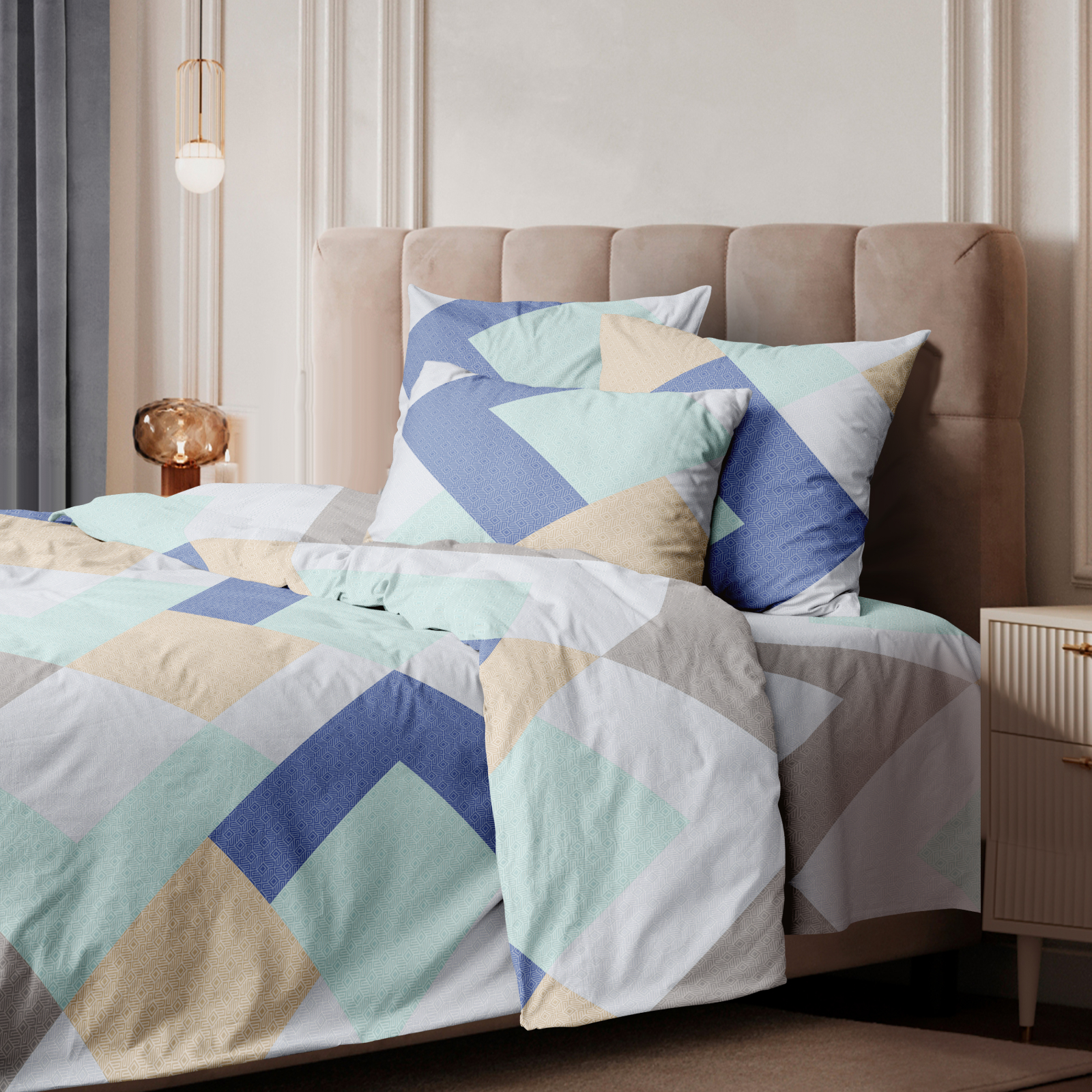 Перкаль 220 см наб рис.50087-2 Лунный город - 2