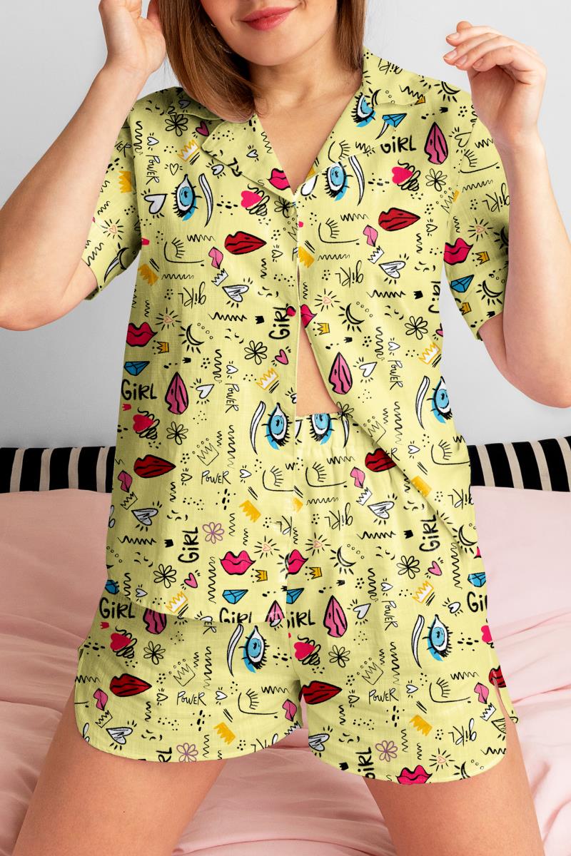 Перкаль 150 см наб рис.64039-2 Сенса на желтом - 2