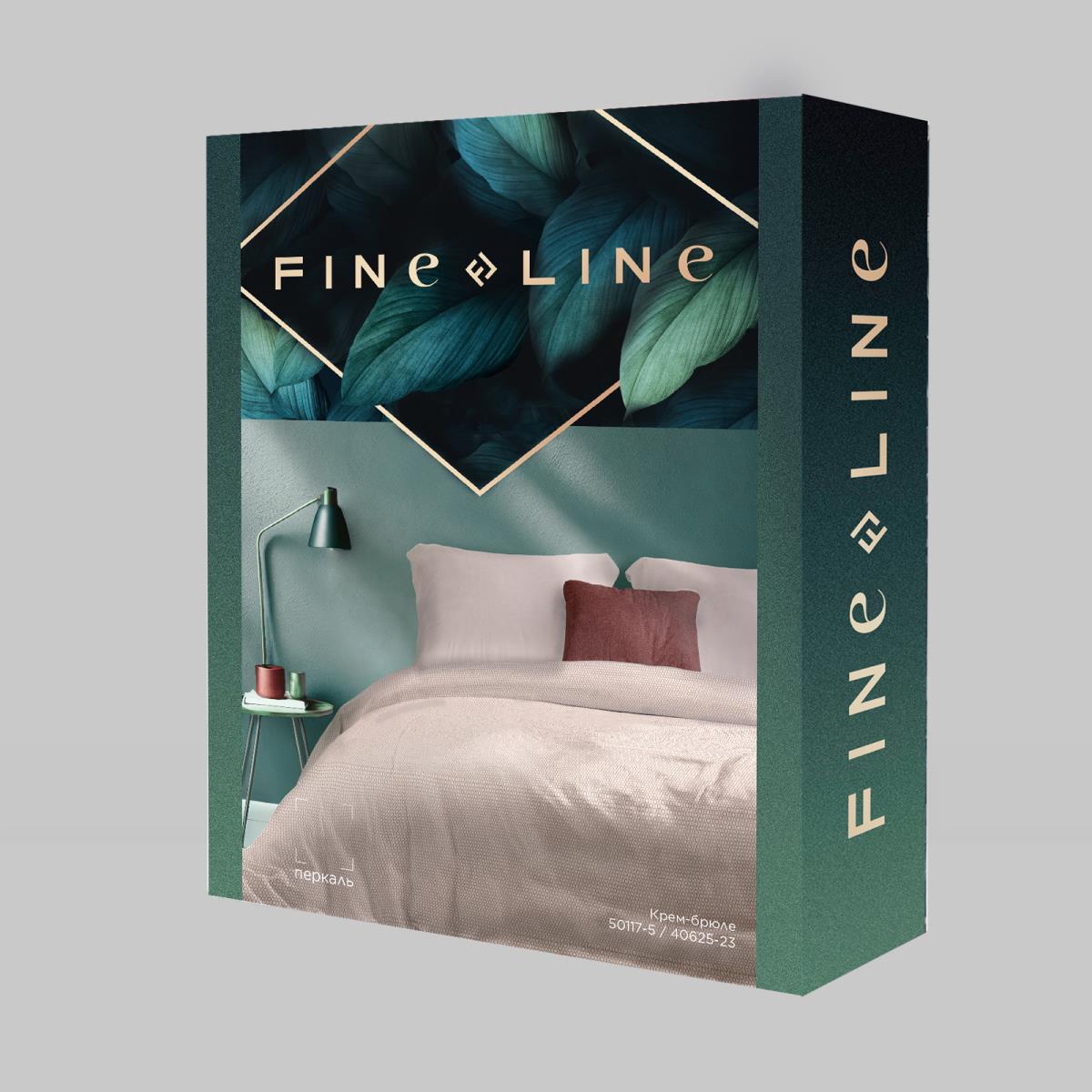 КПБ перкаль Fine Line рис.50117-5/40625-23 Крем-брюле Art - 3