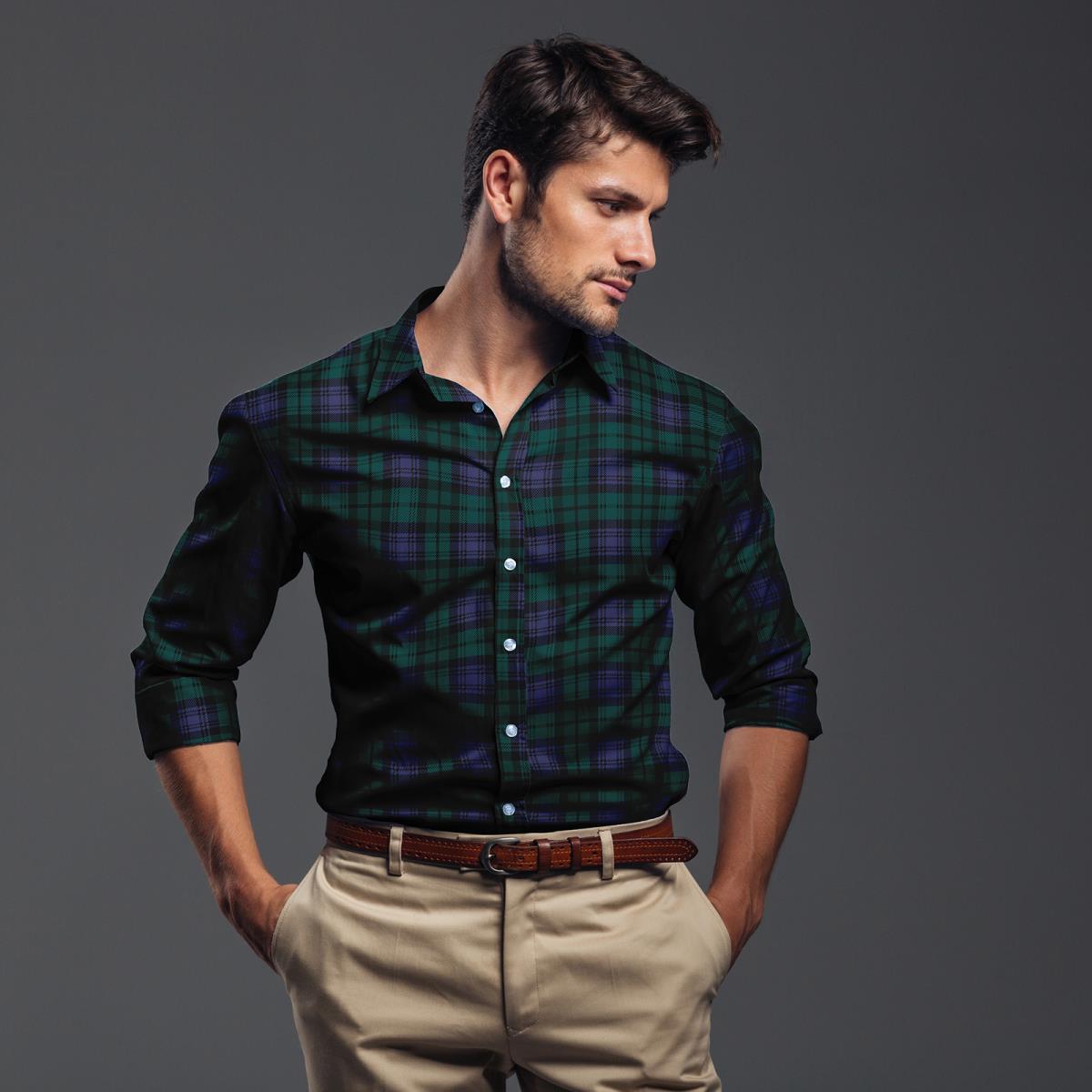 Фланель Престиж 150 см наб рис.29257-1 Пасифик - 1