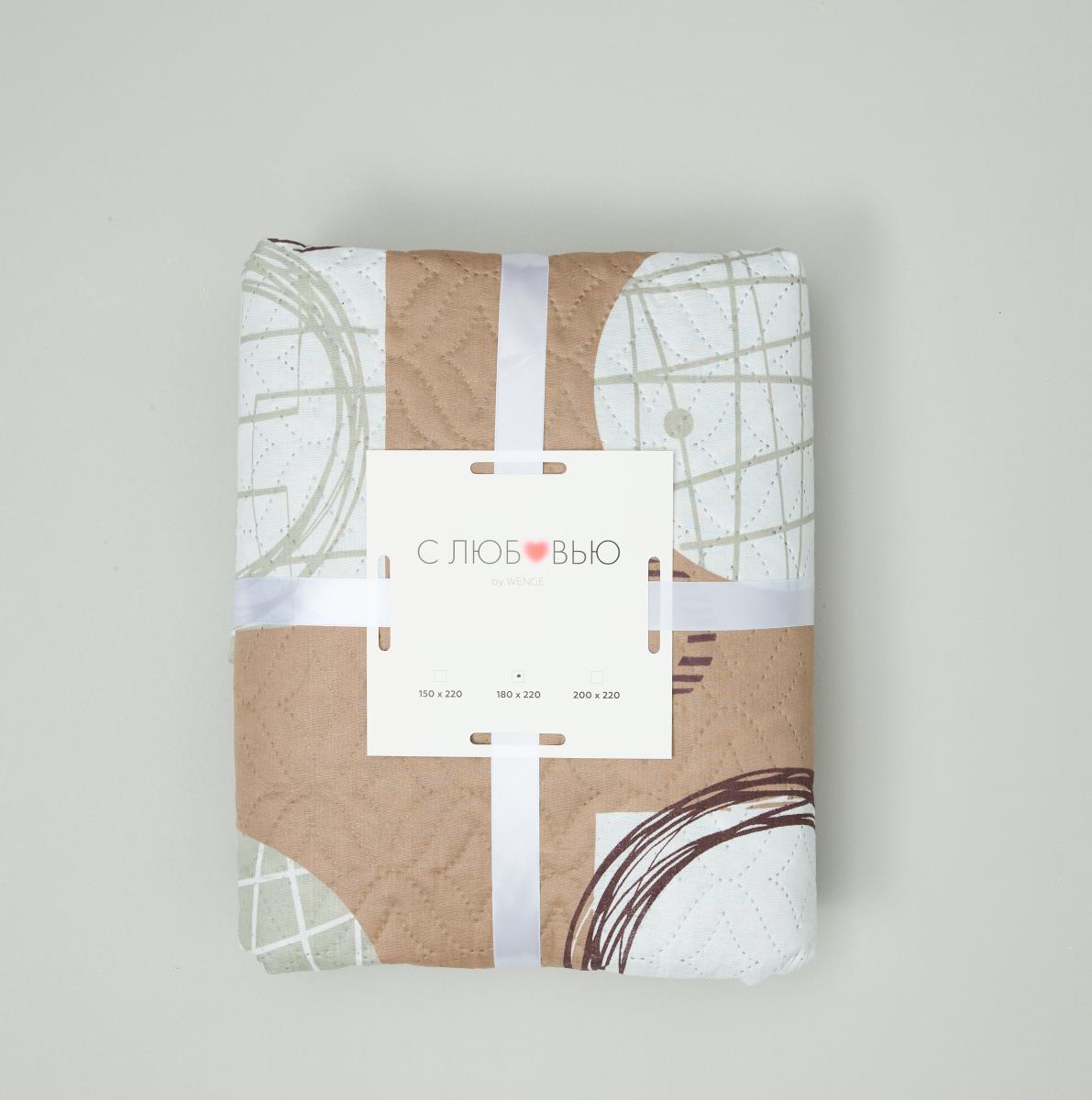 Покрывало двустороннее п/э Комфорт Круги - 3