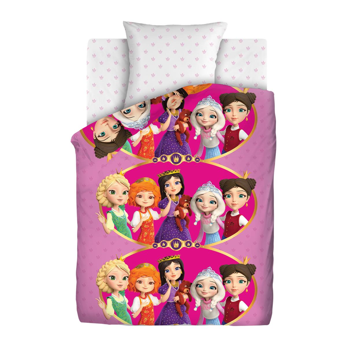 КПБ поплин Царевны рис.16237-1/16238-1 Царевны - 1