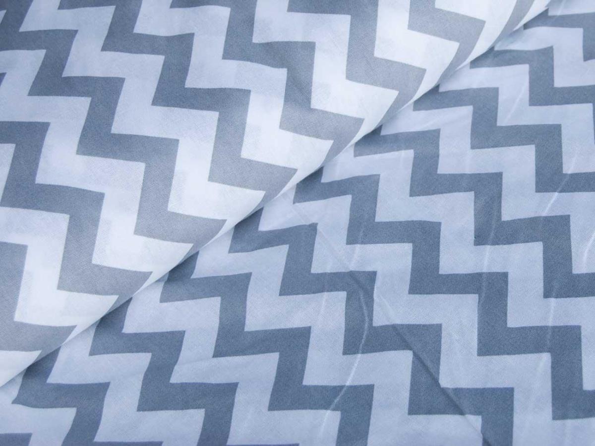Бязь наб 150 см рис.1692/17 зигзаг серый - 0