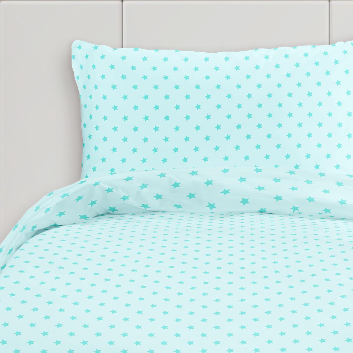 КПБ поплин Milo by Fine Line рис.64017-6 Звезды на голубом - 1