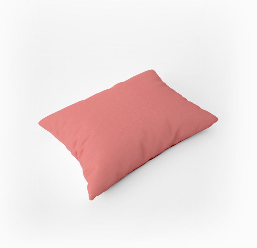 Наволочка трикотажная на молнии Fine Line коралл - 0