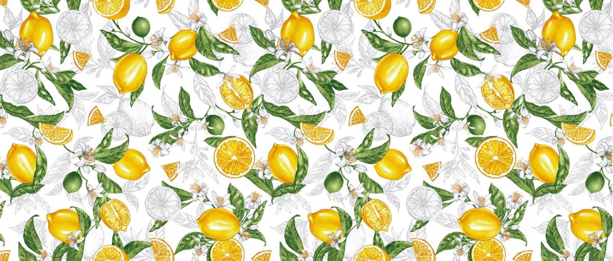 Рогожка 150 см наб рис.29249-1 Лимон - 0