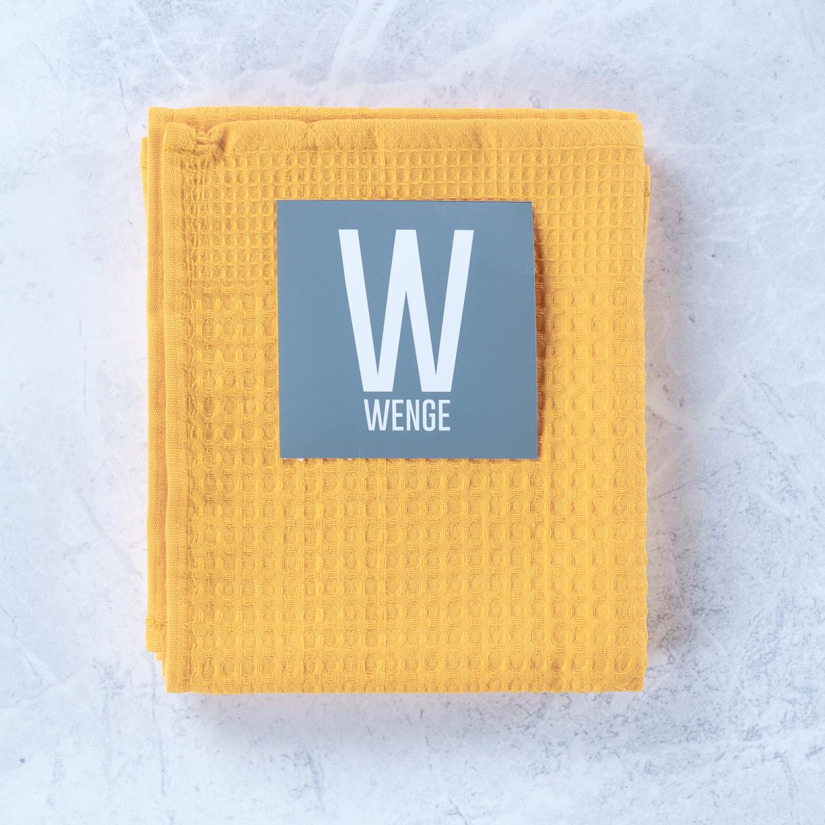 Комплект вафельных полотенец WENGE жёлтый - 2