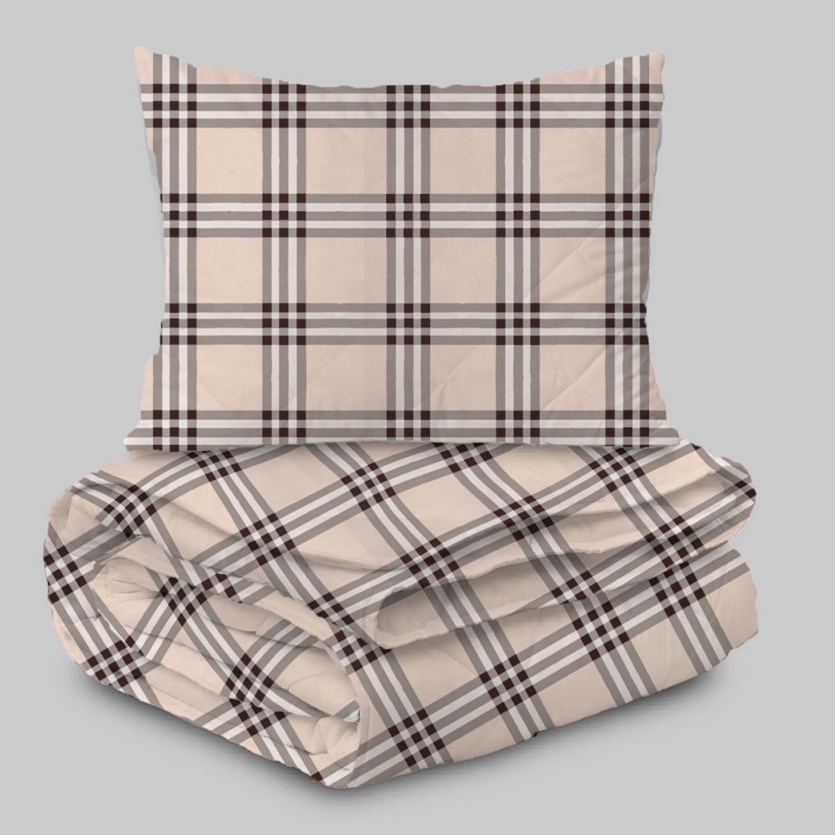 Набор подушка, одеяло Fine Line Коллекция Сеновал Гленчек - 0