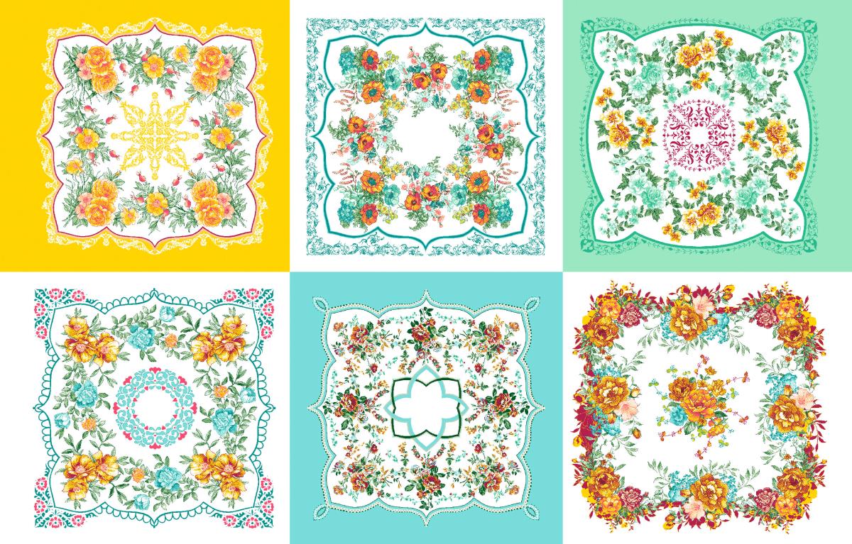 Ситец 95 см наб рис.21218-1 Цветочная поляна - 1