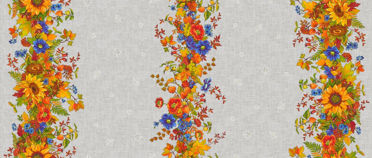 Рогожка 150 см наб рис.30202-1 Золотая осень - 0