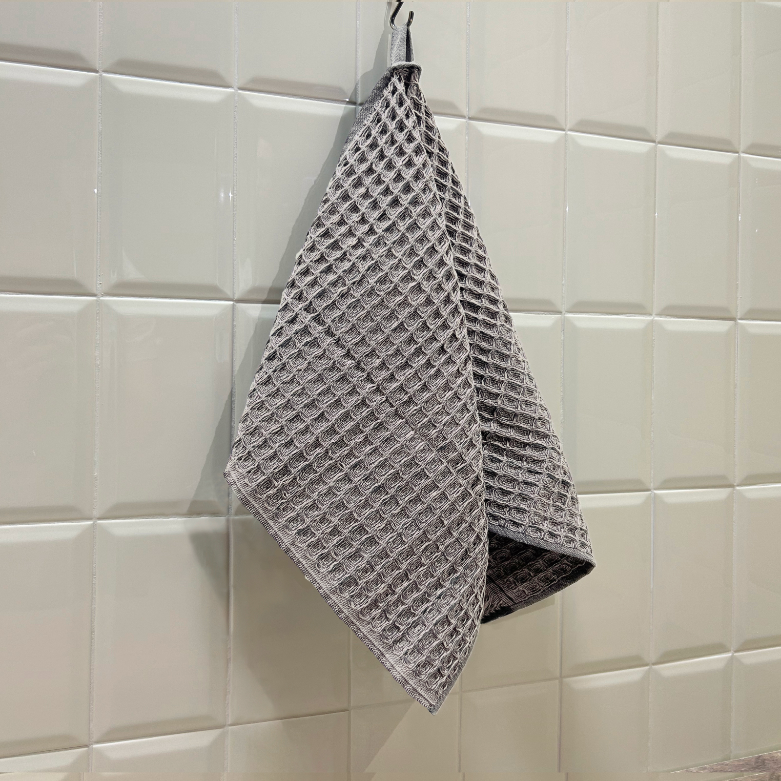 Полотенце вафельное MINERALIE FINE LINE, коллекция ELTON, серый - 0