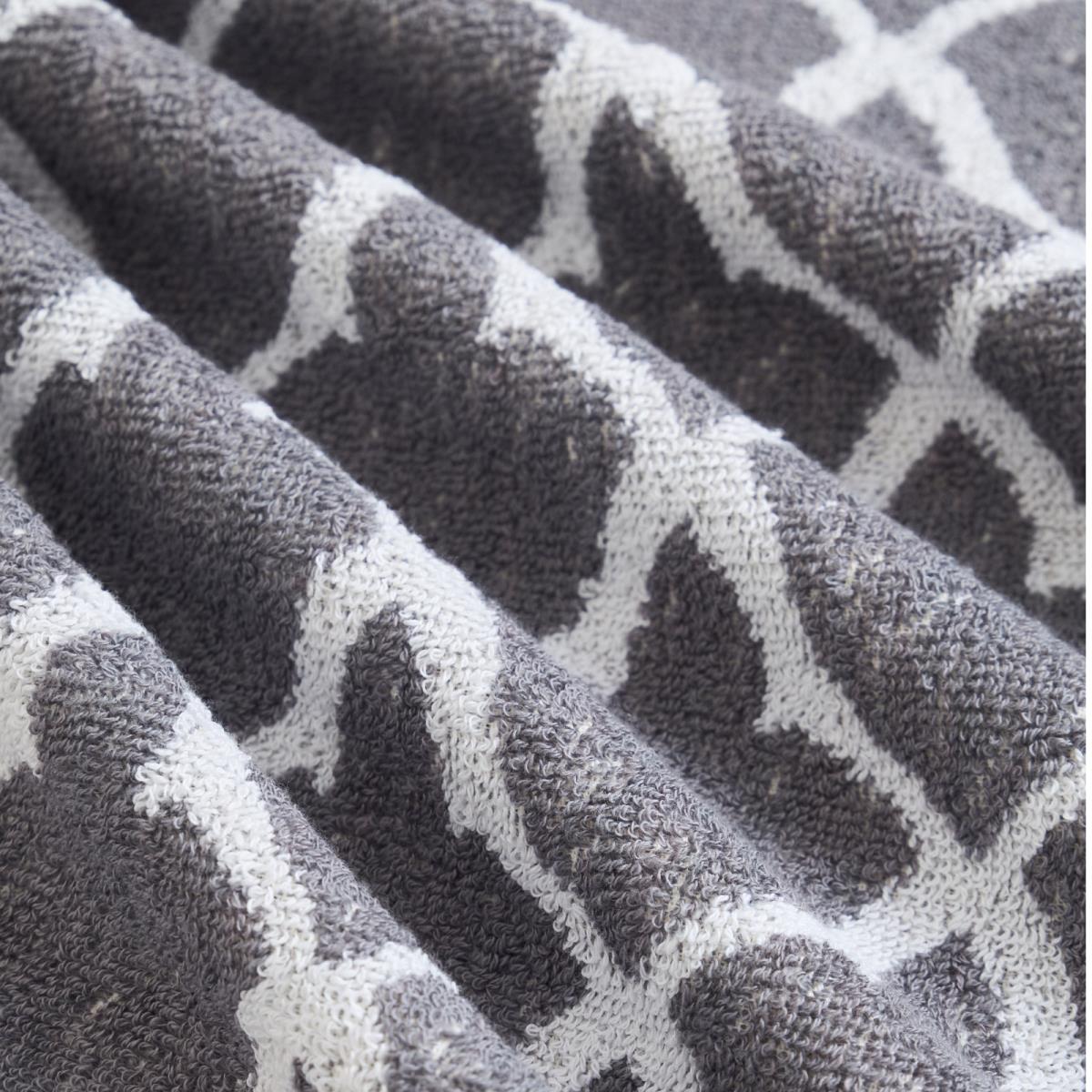 Полотенце махровое Fine Line Орнамент , серый, пестроткань - 3