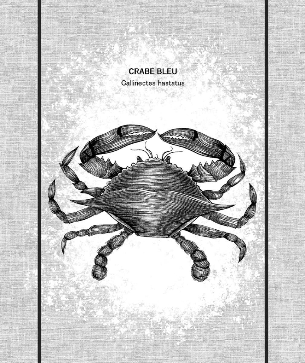 Полотно вафельное 50 см наб рис.29265-1 Краб - 0