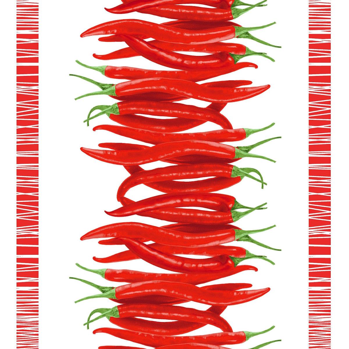 Полотно вафельное 50 см наб рис.5647-4 Перчик - 1
