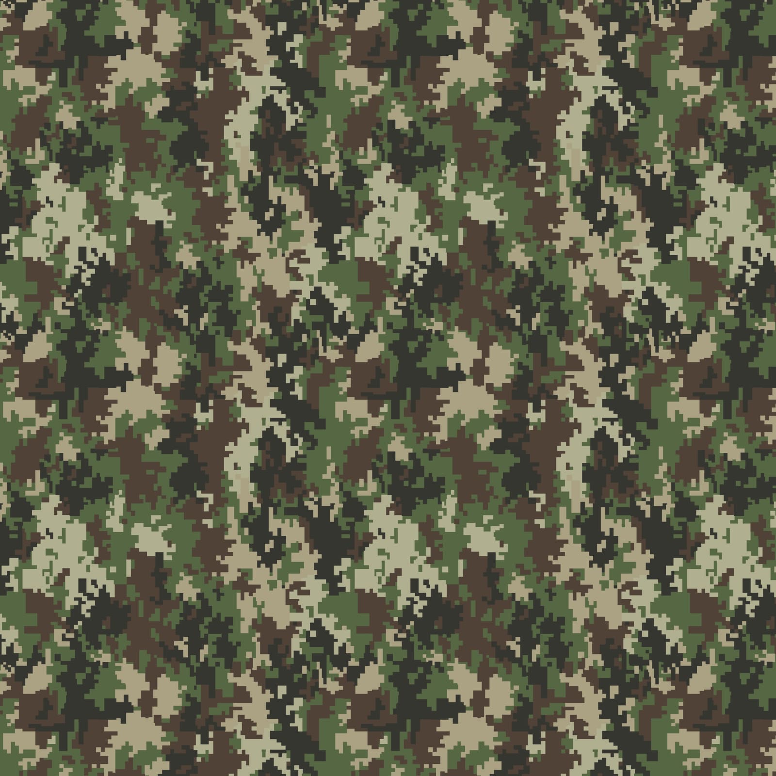 Полотно вафельное 150 см наб рис.29482-1 Милитари - 0