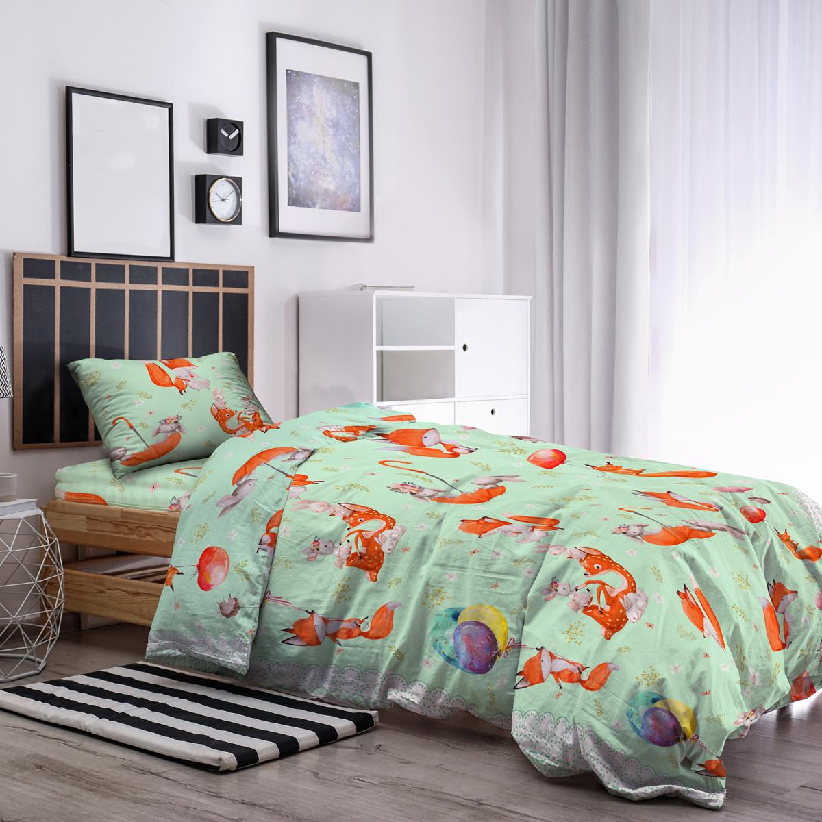 КПБ поплин КиндерСон рис.8972-1 Зверята - 0