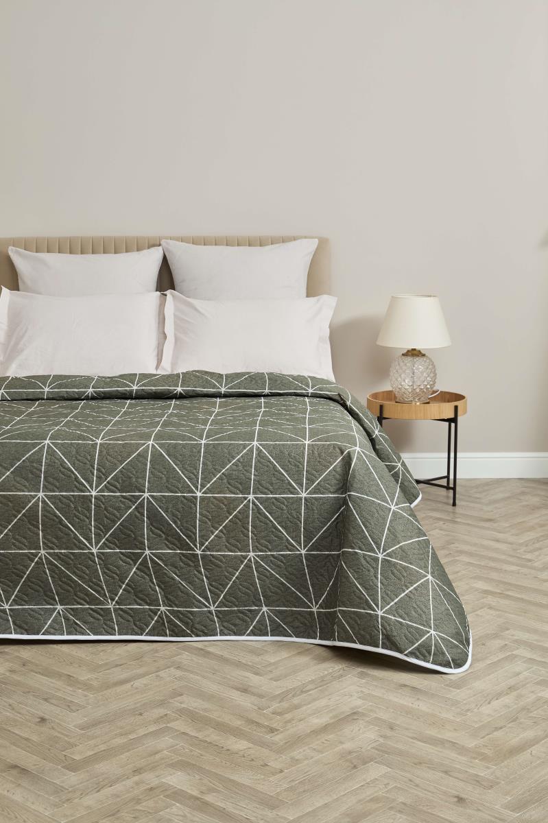 Покрывало двустороннее Комфорт Серые линии - 0