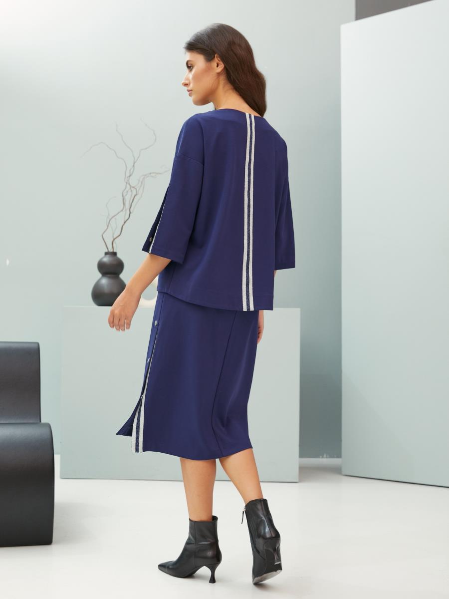 Юбка жен BeGood AW20WJ186 City Shadows темно-синий - 1