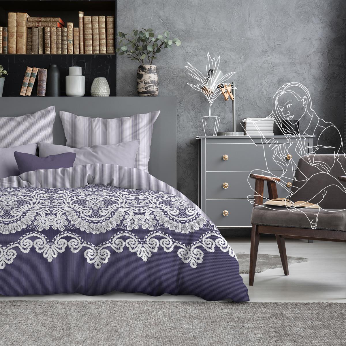 КПБ перкаль Domisonn рис.11186-4/31067-5 Даниэль - 0