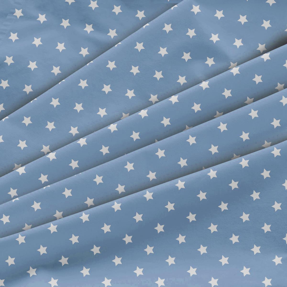Перкаль 150 см наб рис.64017-7 Белые звезды на синем - 0