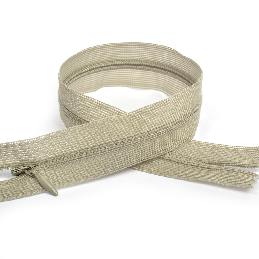 Молния потайная Т3 20 см ц396 св.серый - 0