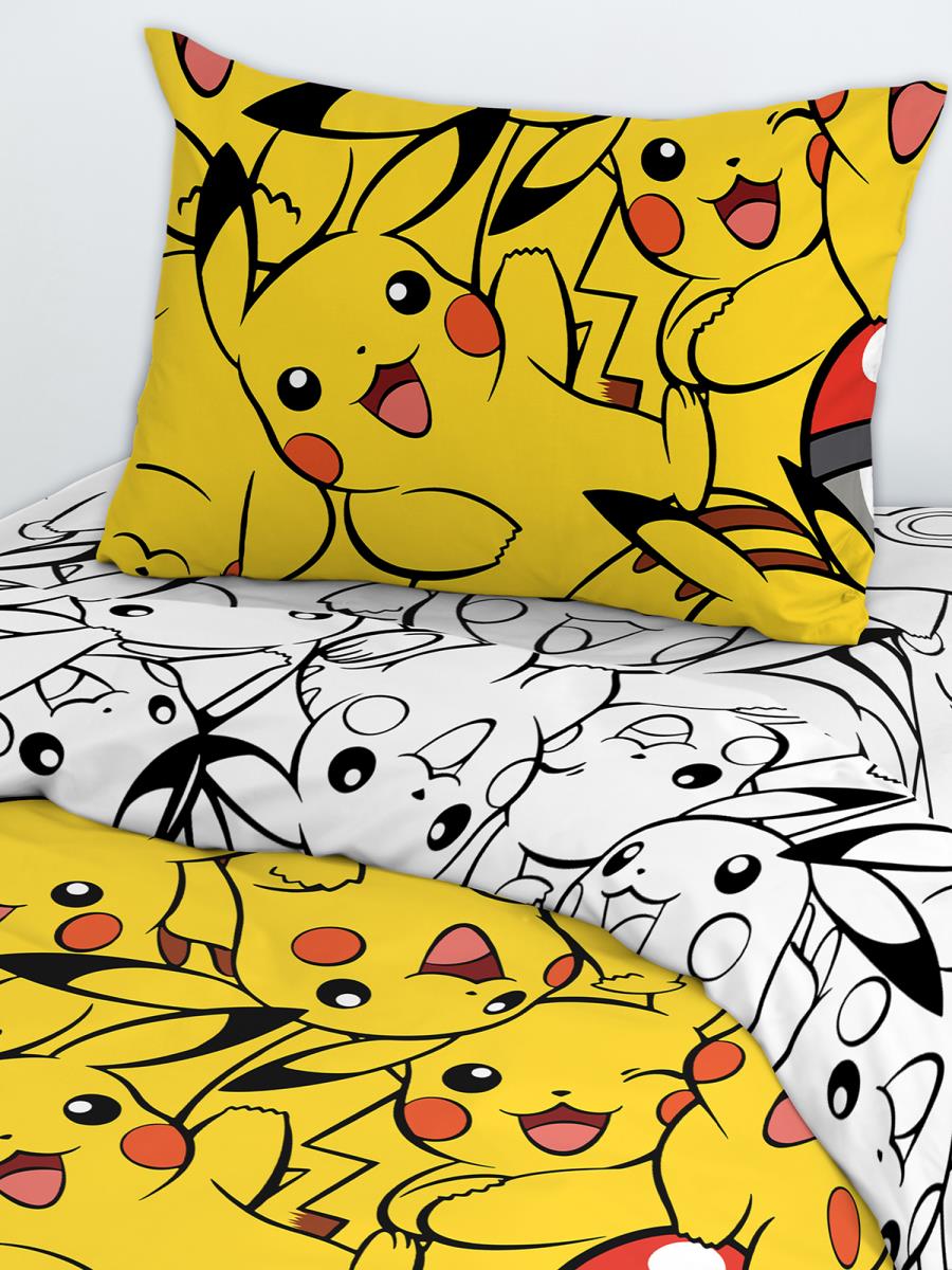 КПБ поплин Juno рис.16566-1/16566-2 Пикачу - 1