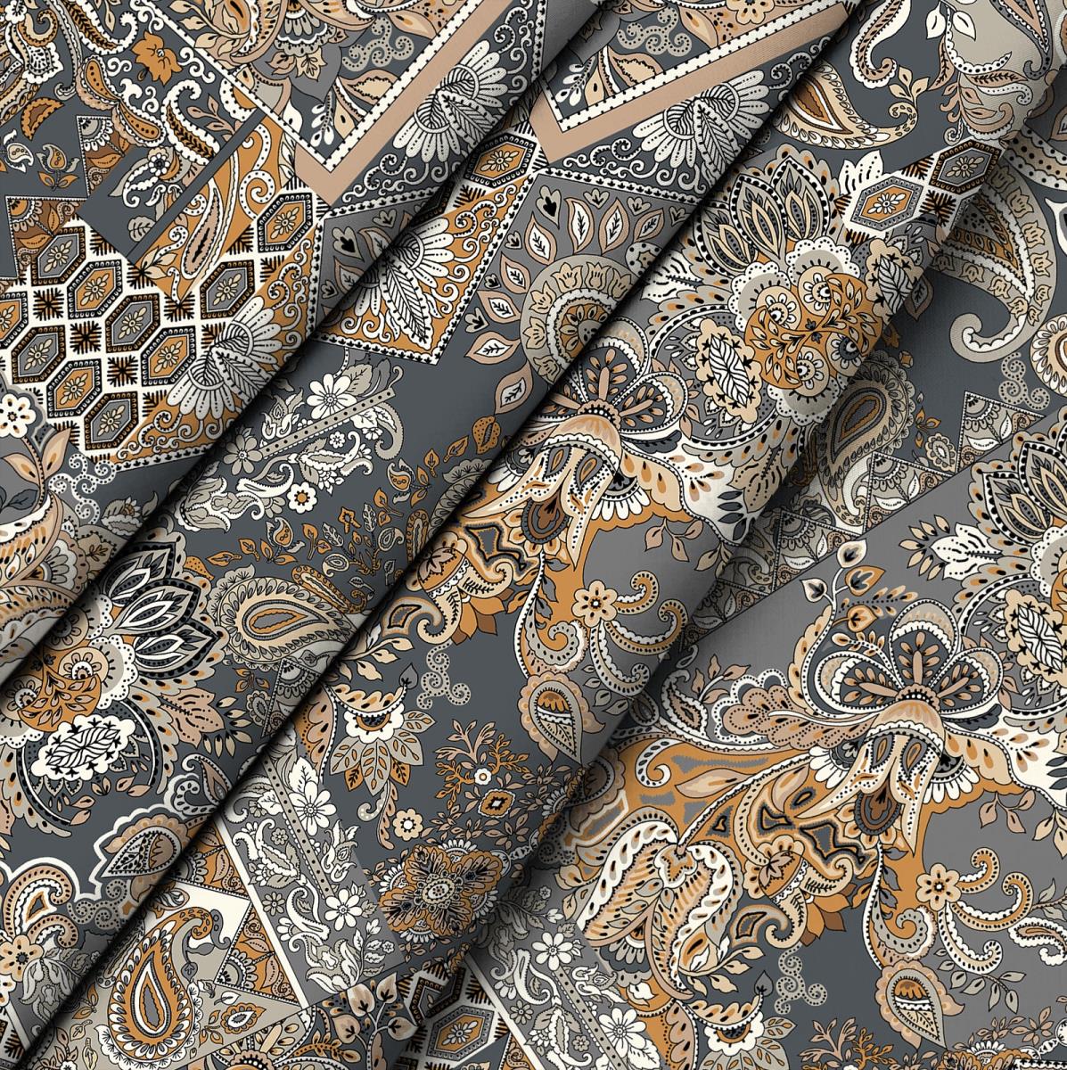 Бязь Премиум 220 см наб рис.72068-1 Новое пейсли - 2
