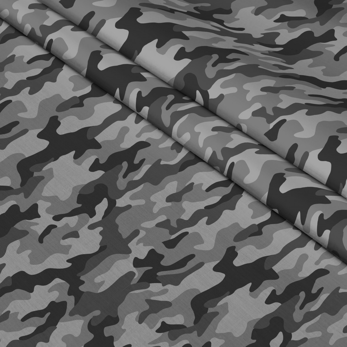 Полотно вафельное 150 см 2390/2 Серый камуфляж - 0