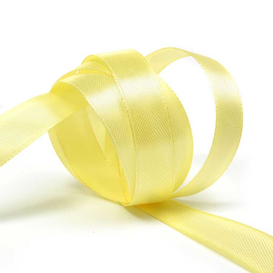 Лента атласная 12мм IDEAL 4617 желтый (22,5м) - 0