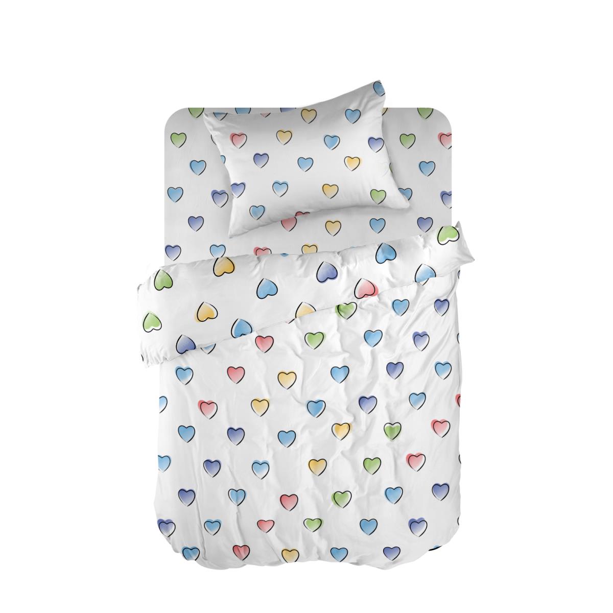 КПБ перкаль WENGE Kids рис.60047-1 Heavenly hearts - 0