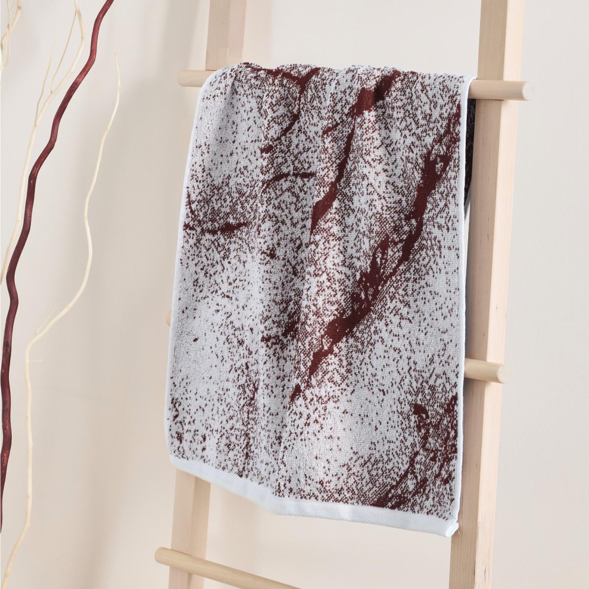 Полотенце махровое Fine Line Абстракция , коричневый, пестроткань - 0