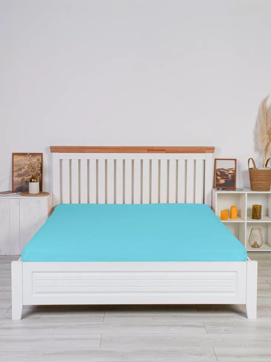 Простыня на резинке трикотаж Бирюса МЦН - 0