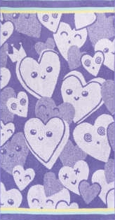 Полотенце махровое цв.10000 ДМ ПЦ-5728 Валентинки/Valentines - 0
