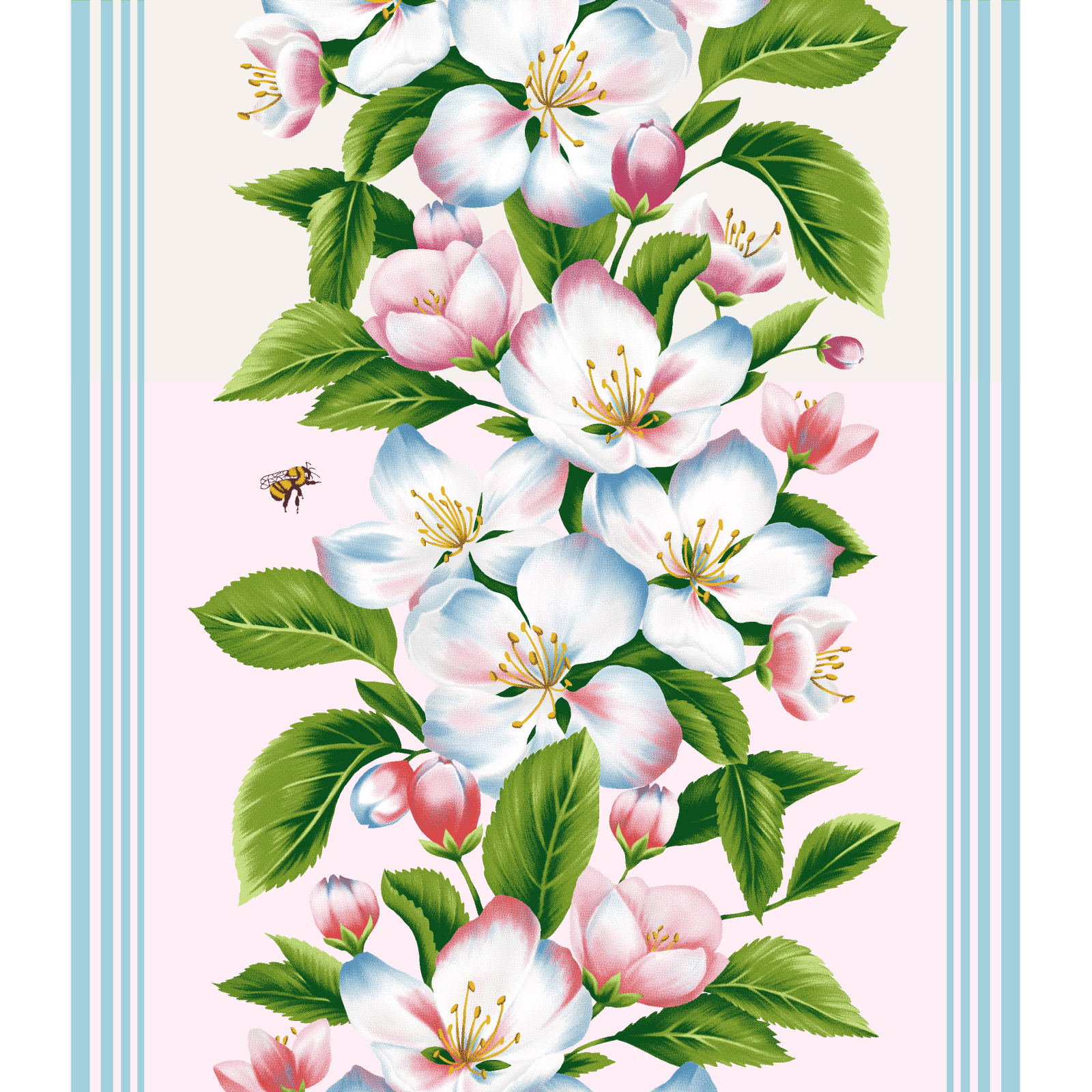 Полотно вафельное 50 см наб рис.29432-2 Цветочный вернисаж - 0