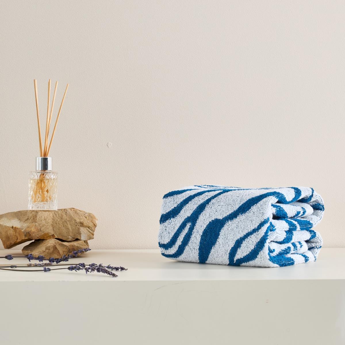 Полотенце махровое Fine Line Анималистика , синий, пестроткань - 2