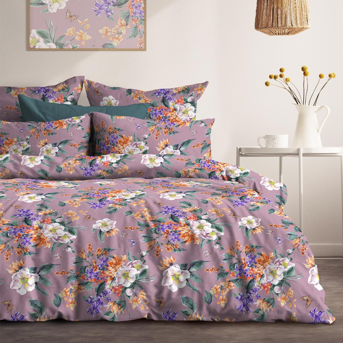 КПБ поплин Любимый дом рис.6524-2 Весенний букет - 0