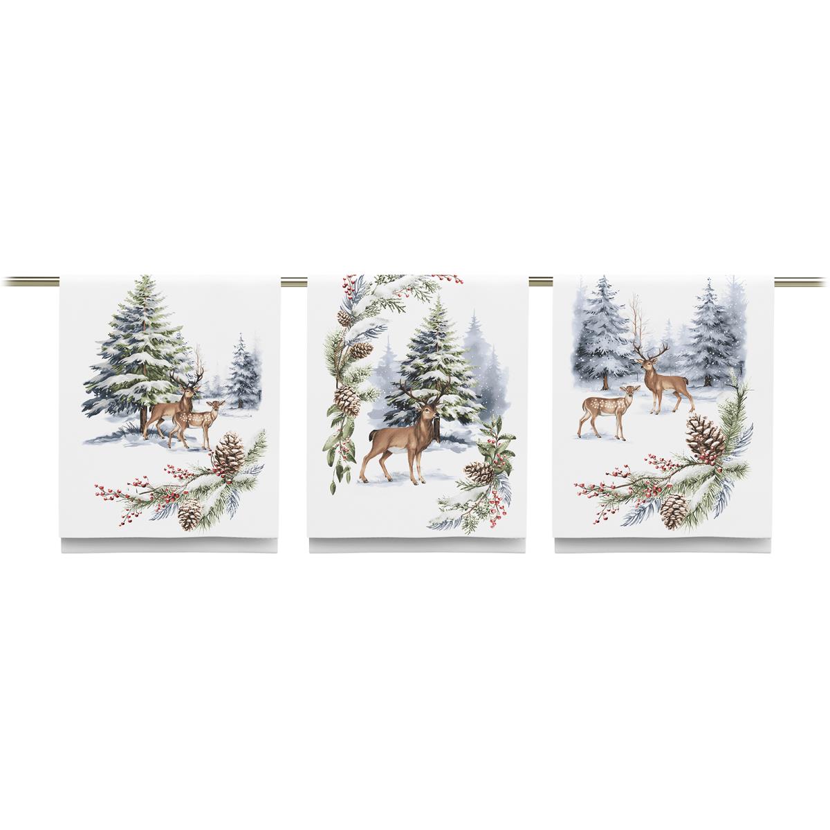 Рогожка 150 см наб рис.29293-1 У снежных берегов - 1