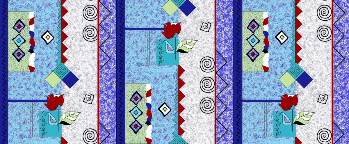 Бязь шир.150 арт26Вч О/М р.0150/6 синий - 0