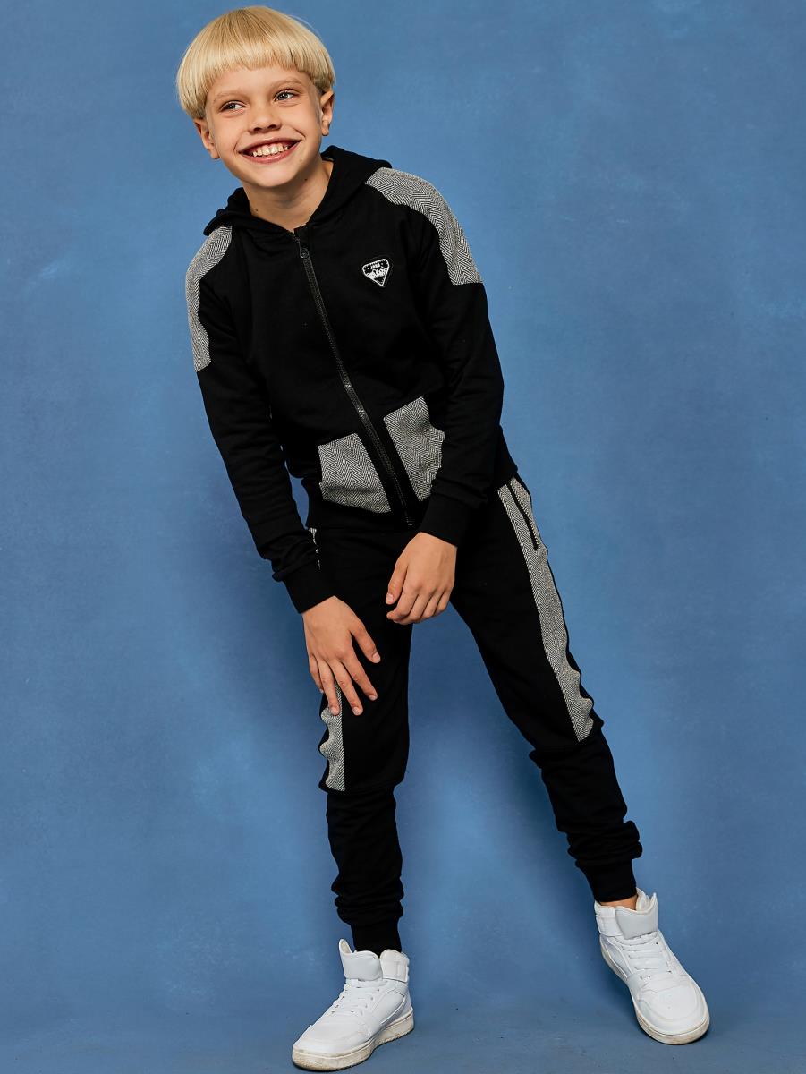 Брюки д/мал Juno D36858-37COZ Gamer черный - 0