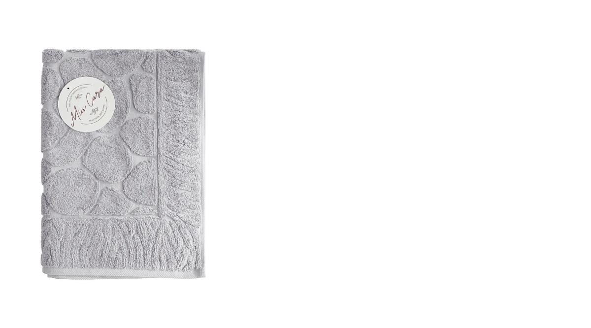 Полотенце махровое для ног (коврик) Mia Cara светло-серый - 0