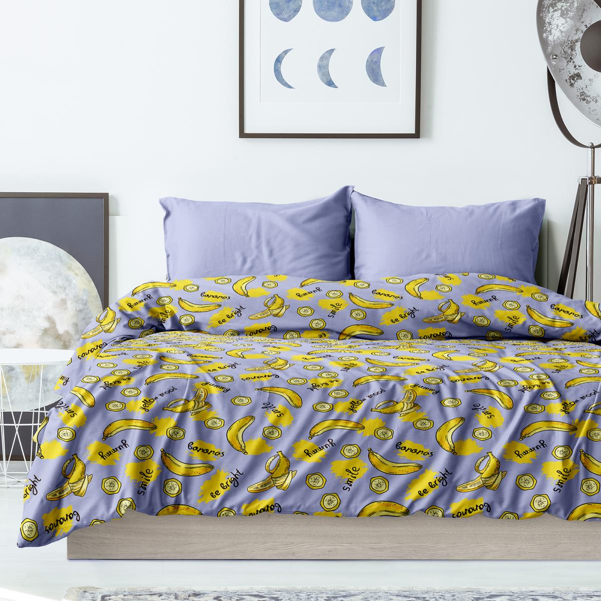 КПБ перкаль WENGE Young рис.60093-1/24600-37 Banana mood - 0