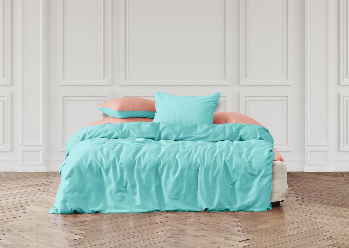 Перкаль 220 см г/к рис.86061-8 бирюзовый АК - 1