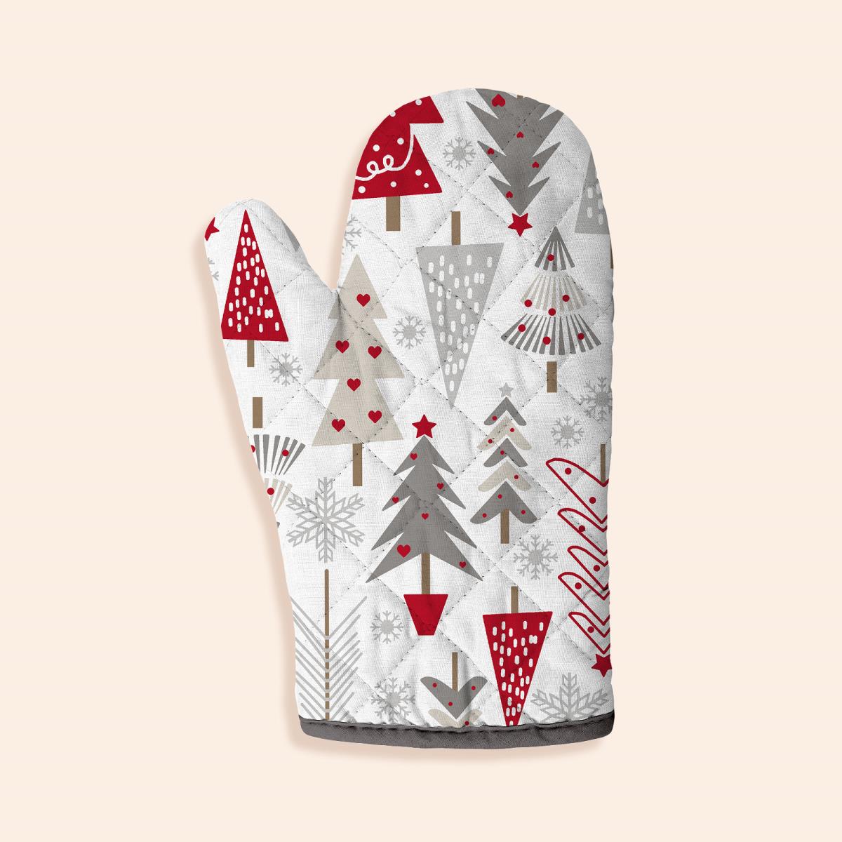 Прихватка-рукавица рогожка Vse DOMA рис.60325-1 Зимняя сказка - 0